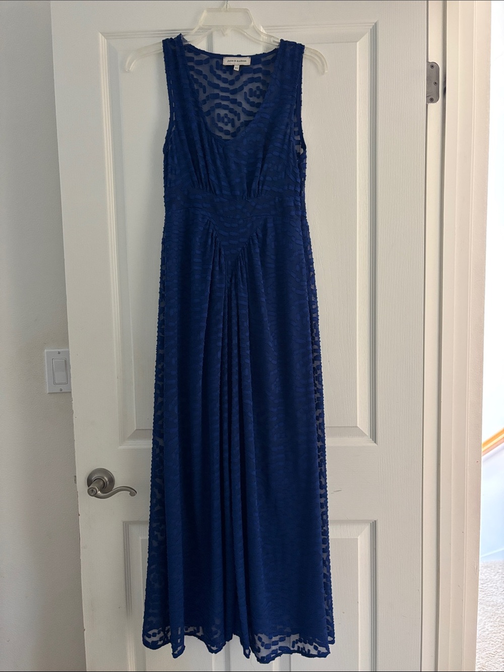 june & hudson Royal Blue Sleeveless Maxi Dress Sz XS